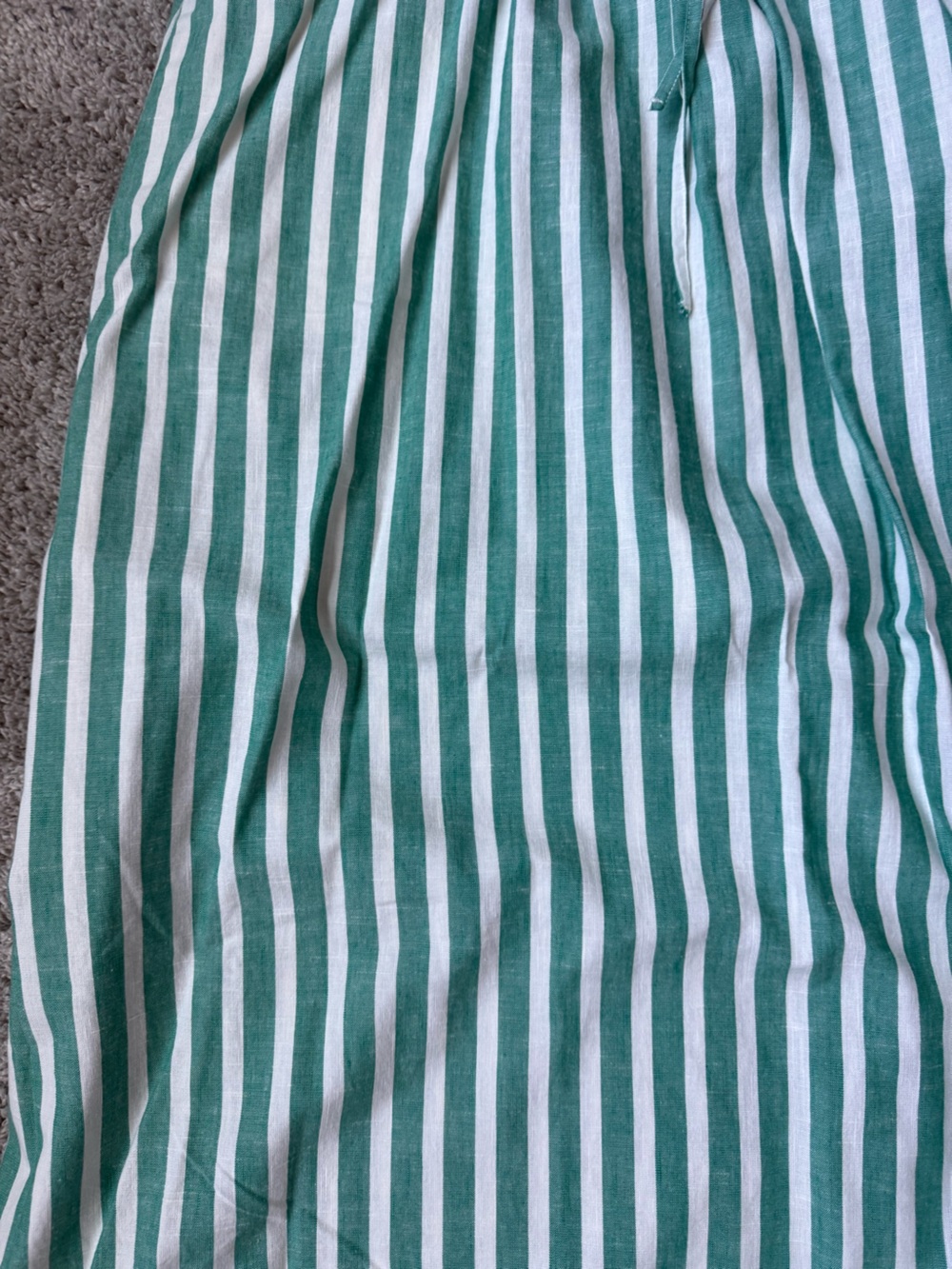 Universal Thread Green and White Striped Maxi Skirt - Picture 2 of 3
